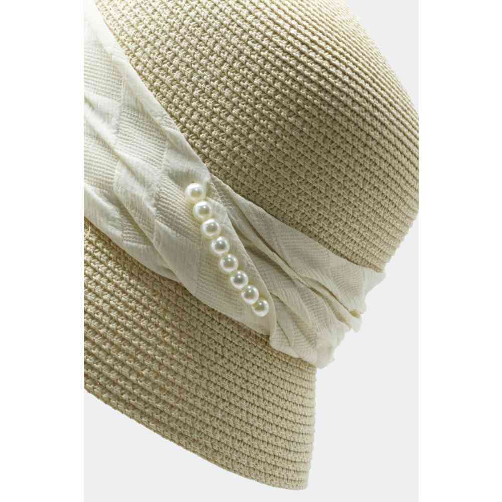 Voodoo Vixen - Pearl Strand Straw Sun hat - Beige